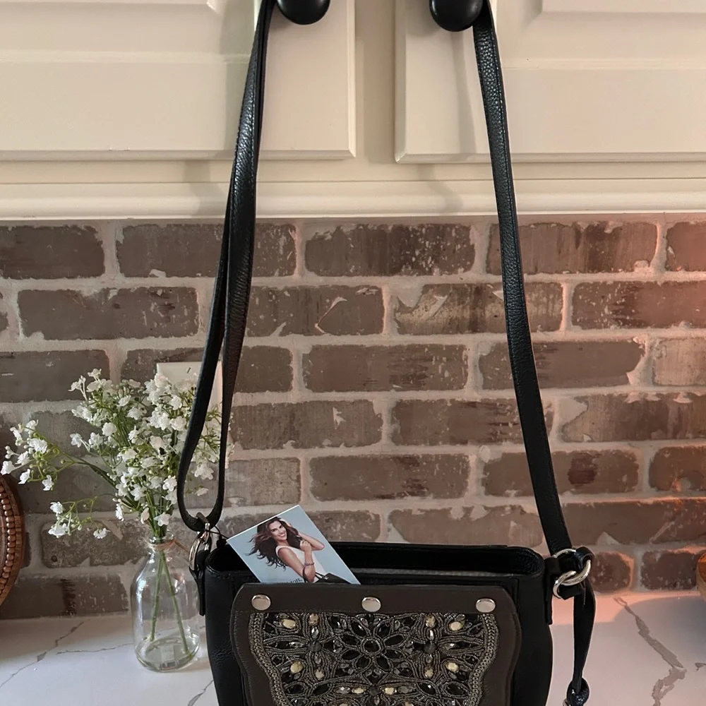 NWOT - Brighton Bennett Embellished Crossbody Bag - Picture 8 of 12